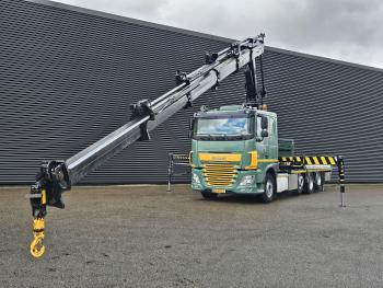 DAF XF 460 8x2 / HIAB CRANE + REMOTE / KRAN / GRUA